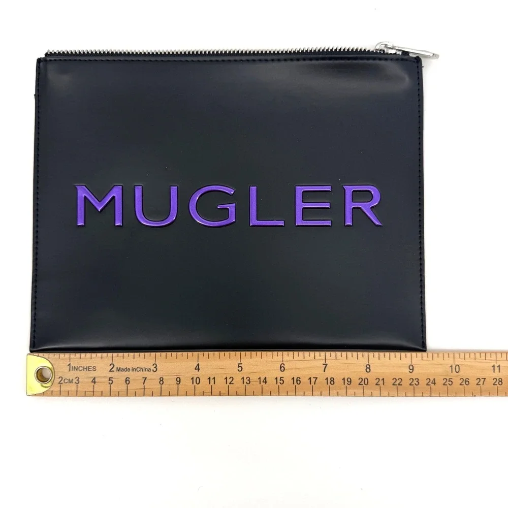 NEW Mugler Parfums Alien Extraintense Cosmetic Pouch Bag Goth Cyber Angel Travel